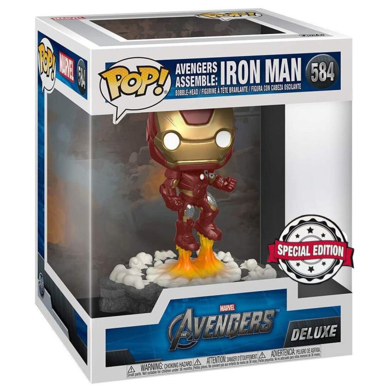 Meglepetés ájándék ötlet  Deluxe Avengers  Iron Man Vasember Assemble Exclusive  szobor, modell, miniatúra 15 cm