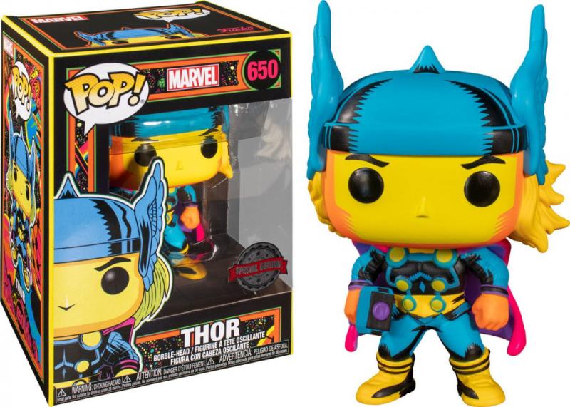Meglepetés ájándék ötlet  Marvel Black Light Thor    Target Exclusive  10 cm szobor, modell, miniatúra