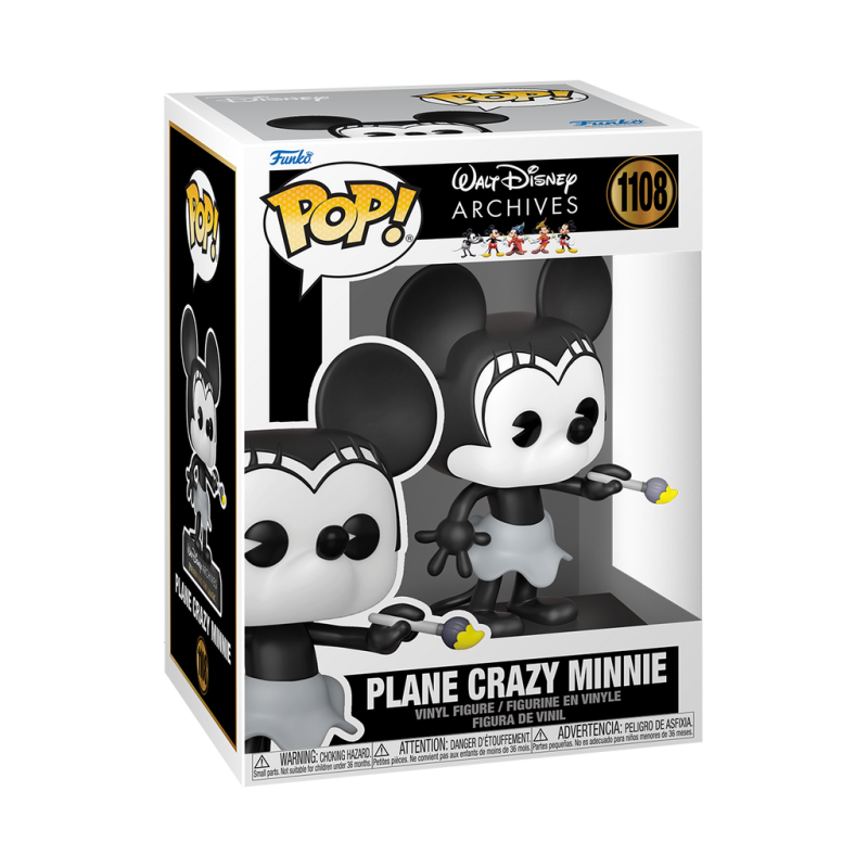 Meglepetés ájándék ötlet  Minnie Mouse  Plane Crazy Minnie (1928)  játékszobor, modell, miniatúra