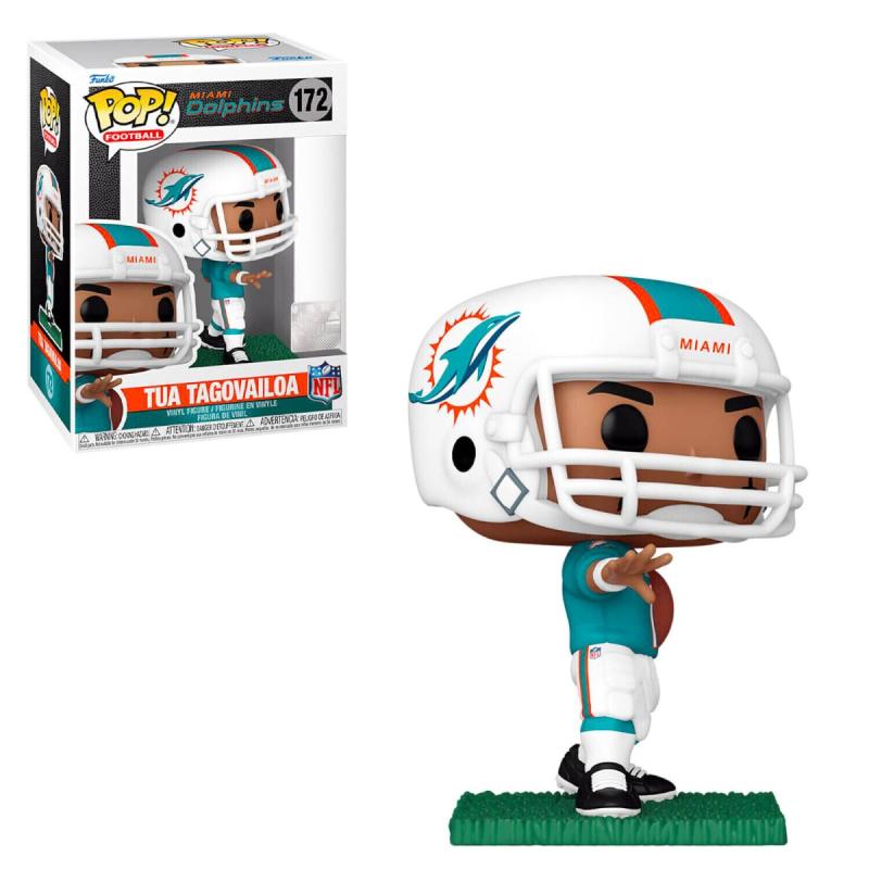 Meglepetés ájándék ötlet  NFL Dolphins  Tua Tagovailoa  10 cm szobor, modell, miniatúra