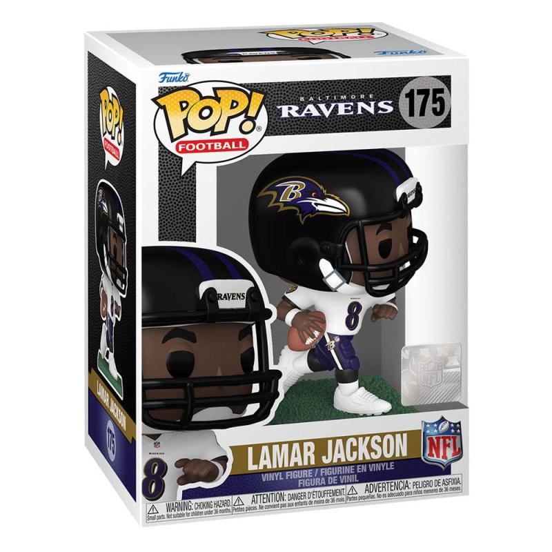 Meglepetés ájándék ötlet  NFL Ravens  Lamar Jackson (Away)  szobor, modell, miniatúra
