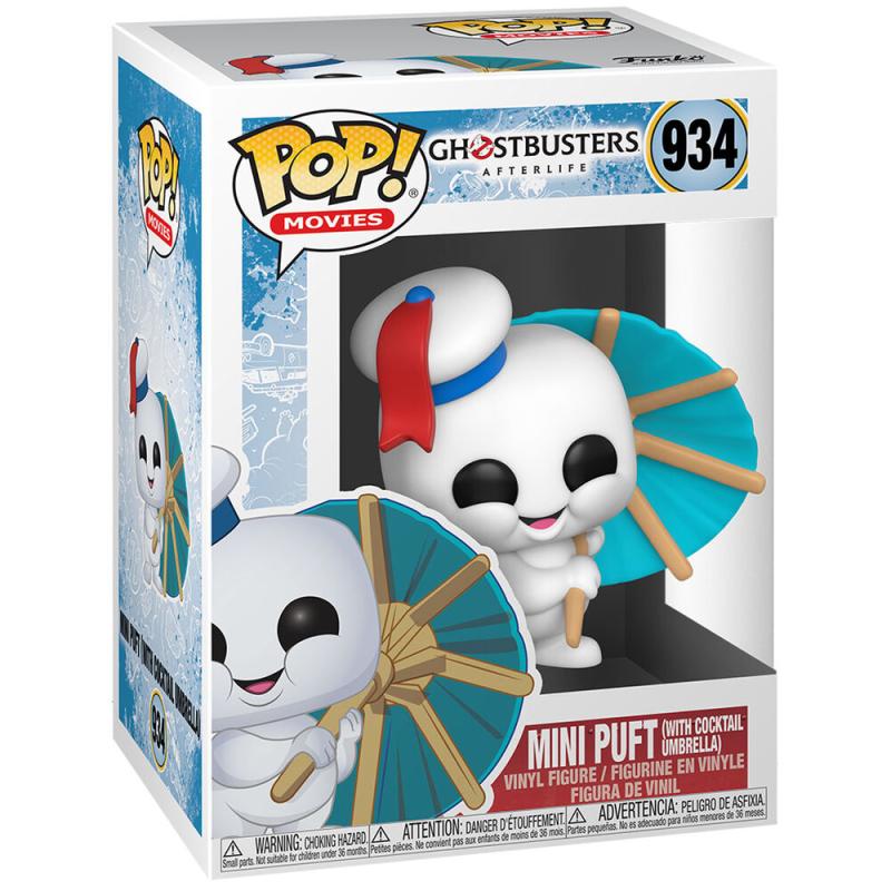 Meglepetés ájándék ötlet  Szellemirtok  Ghostbusters Afterlife  Mini Puft Cocktail Umbrella   szobor, modell, miniatúra