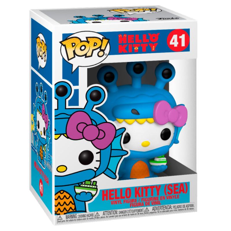 Meglepetés ájándék ötlet  Sanrio Hello Kitty / Kaiju  Sea Kaiju  szobor, modell, miniatúra 