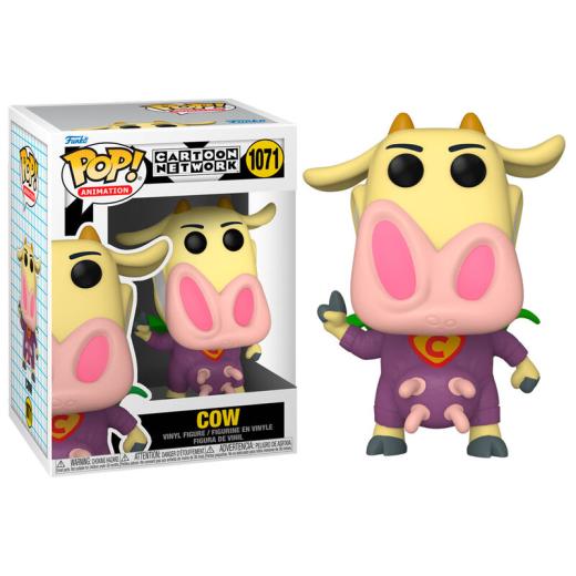 Meglepetés ájándék ötlet  Animation Cow & Chicken Superhero Cow   szobor, modell, miniatúra