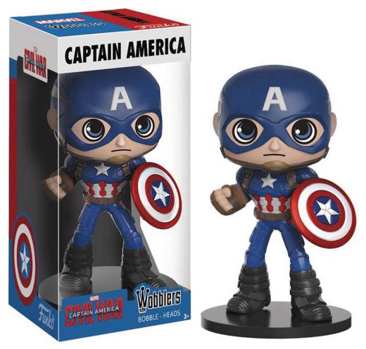 Meglepetés ájándék ötlet  Wobbler Captain America Civil War szobor, modell, miniatúra